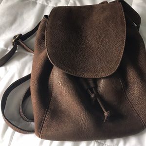Coach leather backpack purse